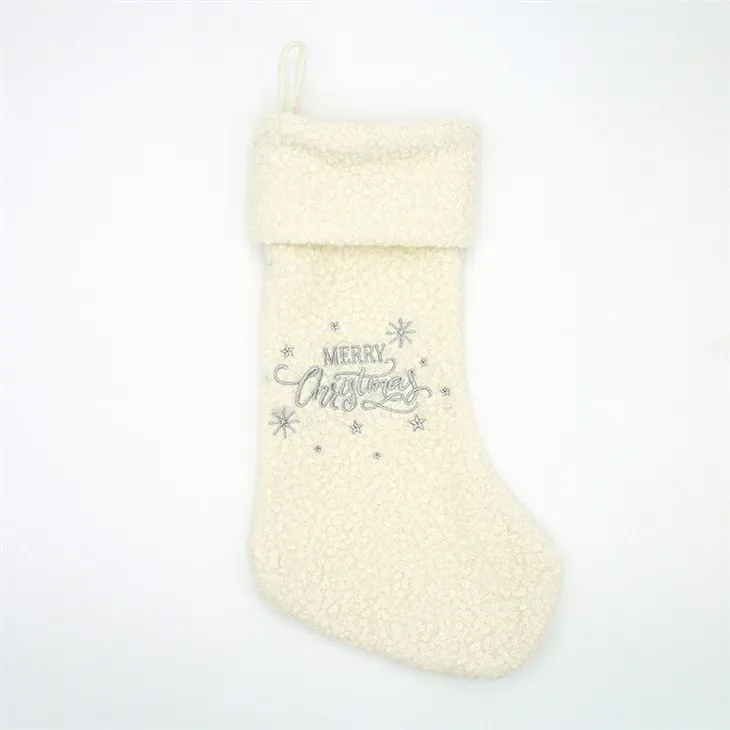 Bele božične nogavice